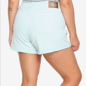 Mermaid Mint Mom Shorts